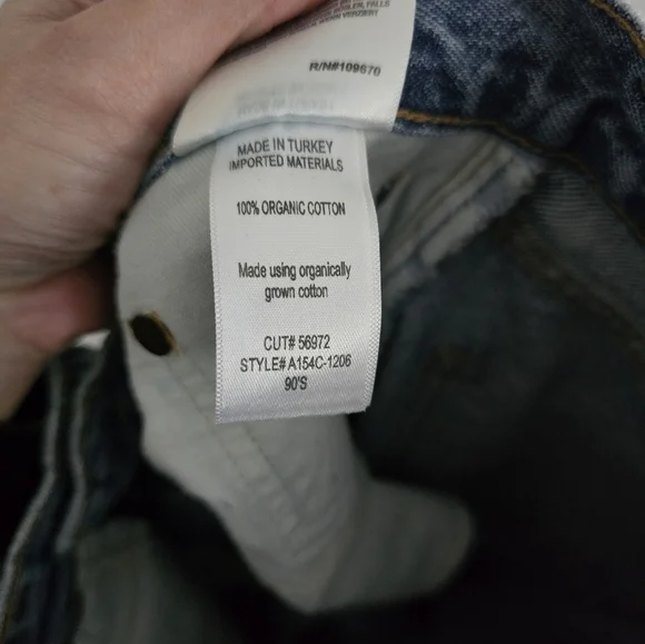 Agolde 90s pinch waist distressed straight leg jeans Size 26 - Picture 6 of 6